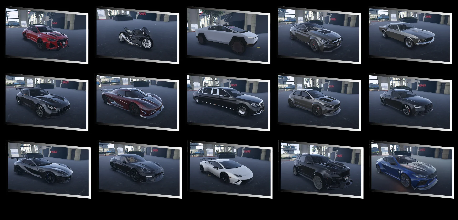 FiveM New Unbranded Car Pack +15 Vehicles