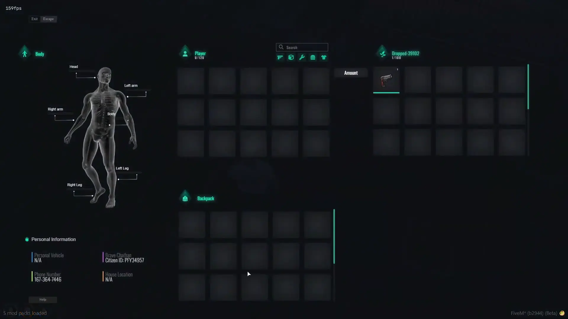NoPixel 4.0 Inspired FiveM Inventory Script for QB-Core NoPixel 4.0 Inspired FiveM Inventory Script for QB-Core