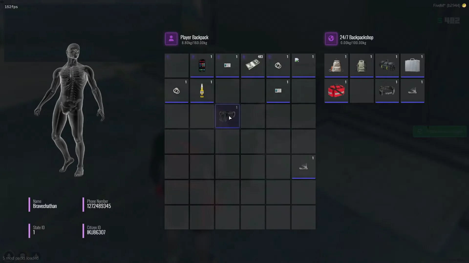 Bagpack Script V2 for FiveM Bagpack Script V2 for FiveM