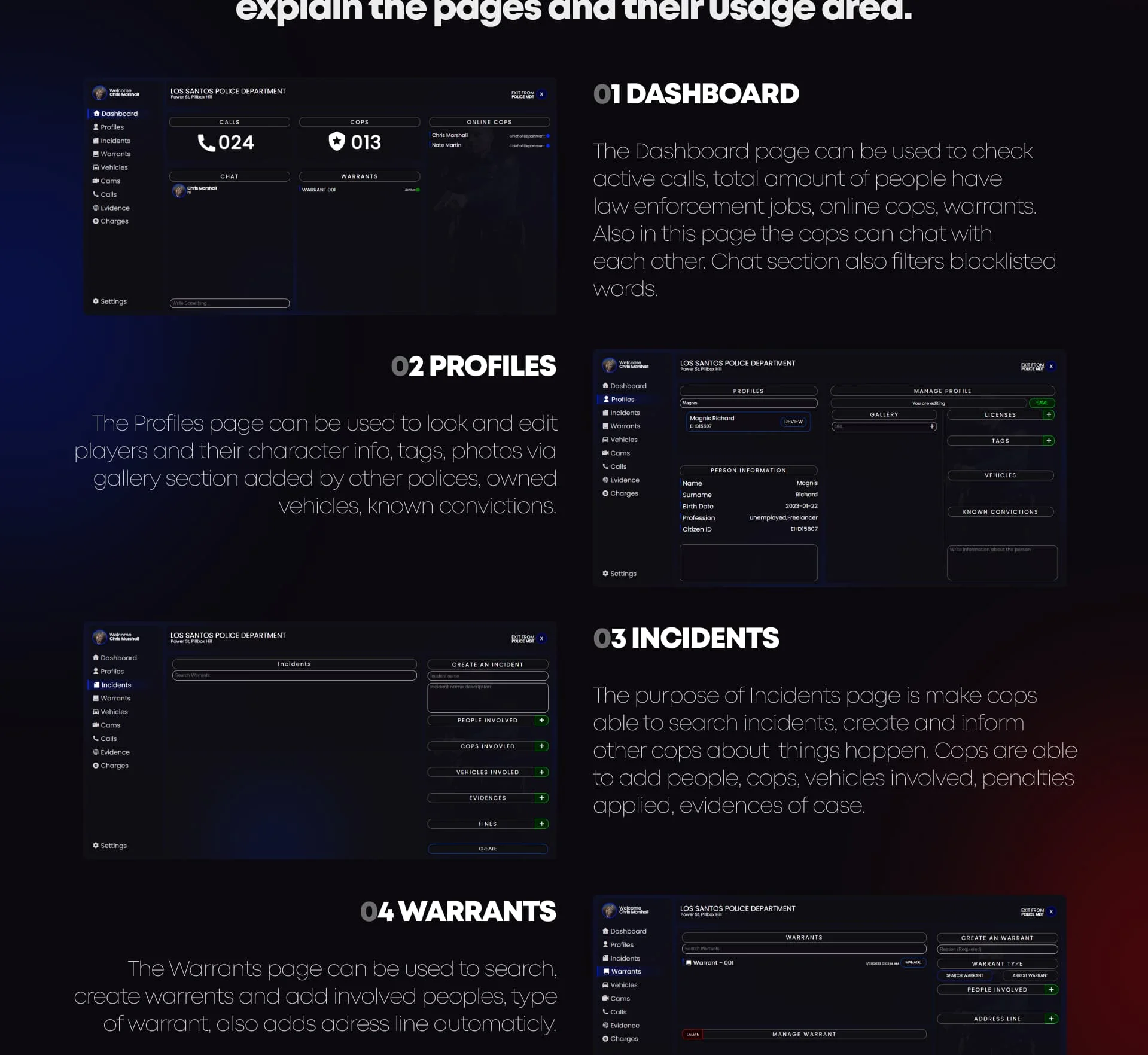 FiveM Police MDT Script for ESX & QBCore A modern police database FiveM Police MDT Script for ESX & QBCore A modern police database