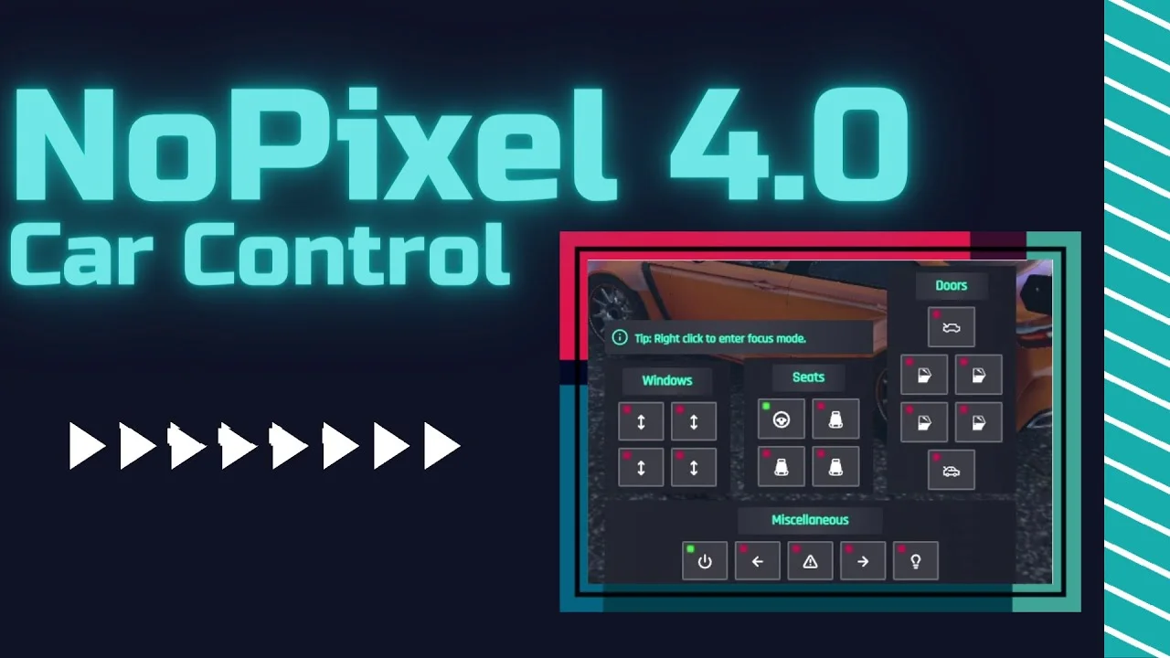 NoPixel 4.0 Car Control for FiveM NoPixel 4.0 Car Control for FiveM