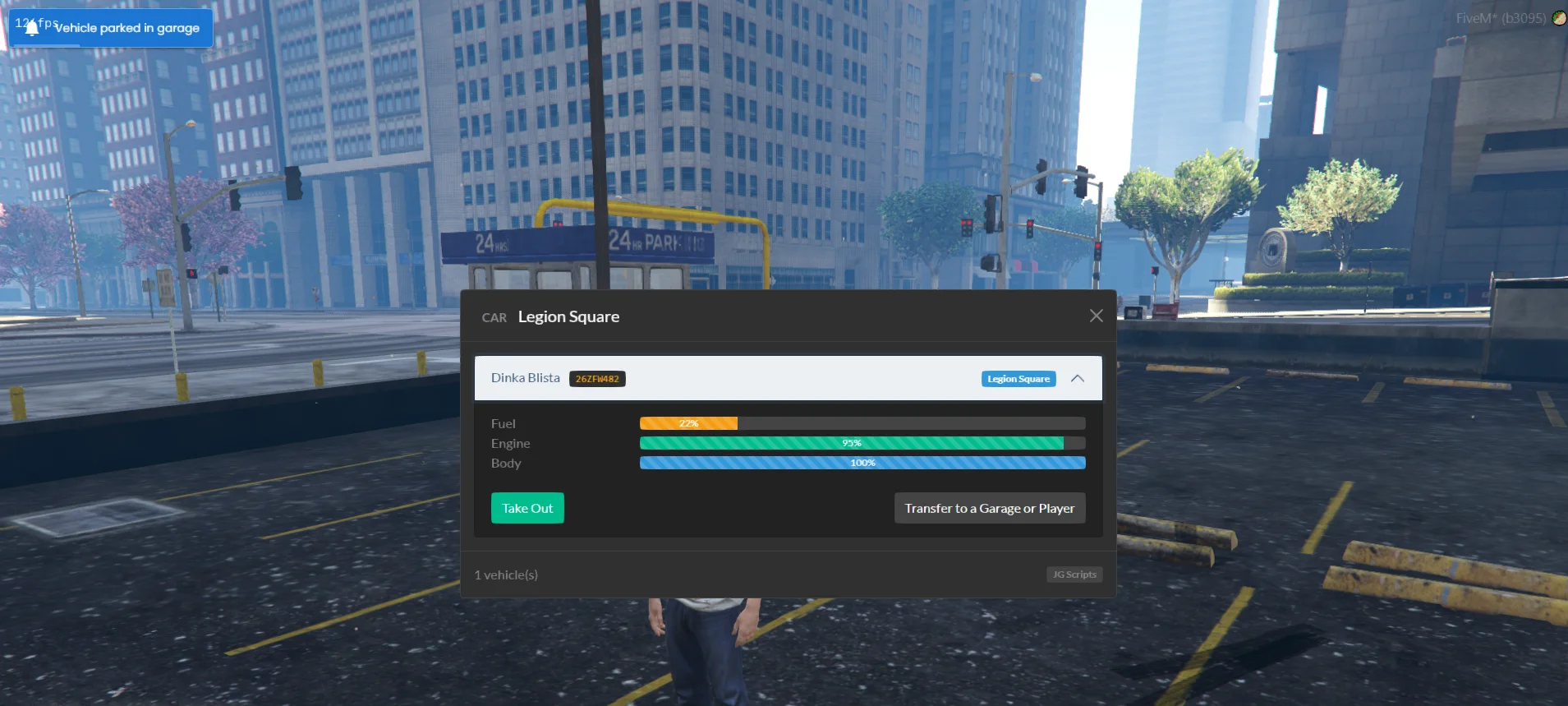 FiveM JG Advanced Garage – Standalone Multi-Vehicle Garage System