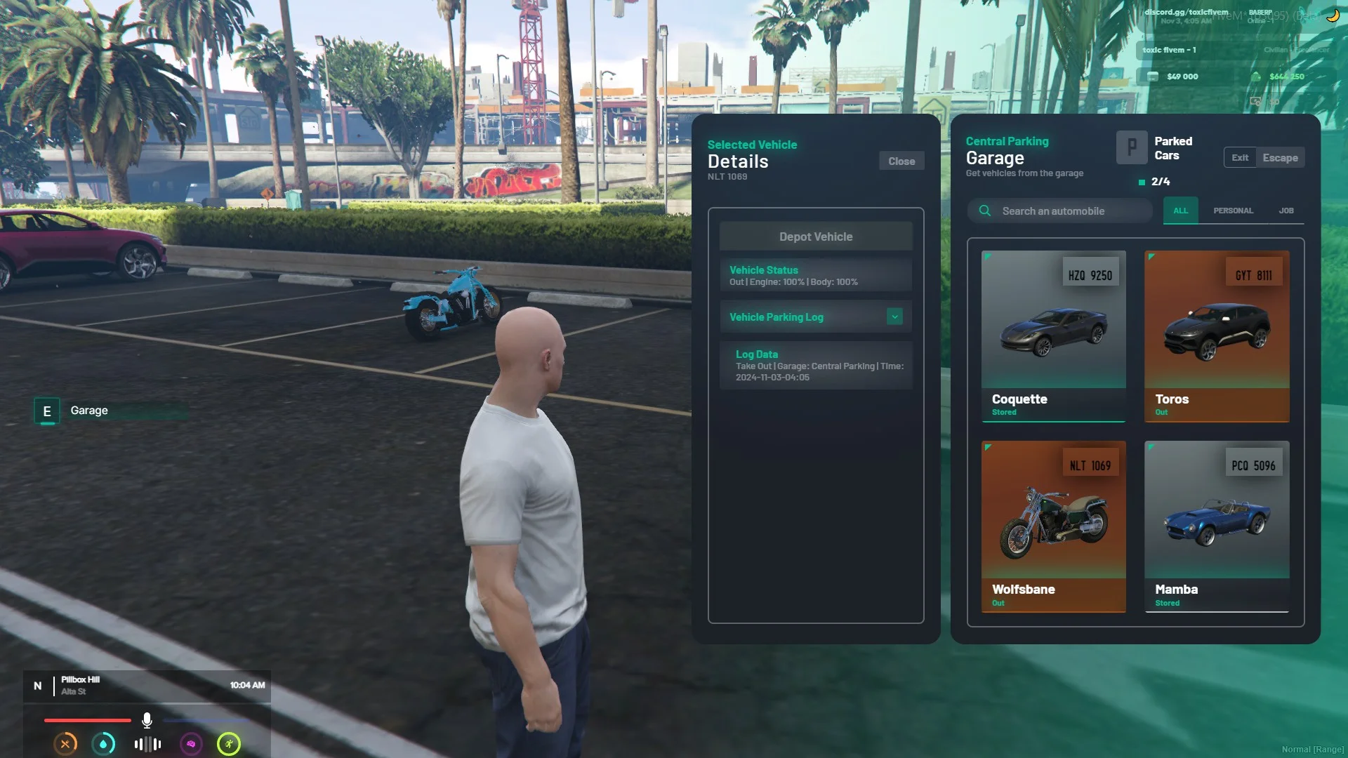 FiveM NoPixel Garage Script – Optimized Vehicle Storage System for QB