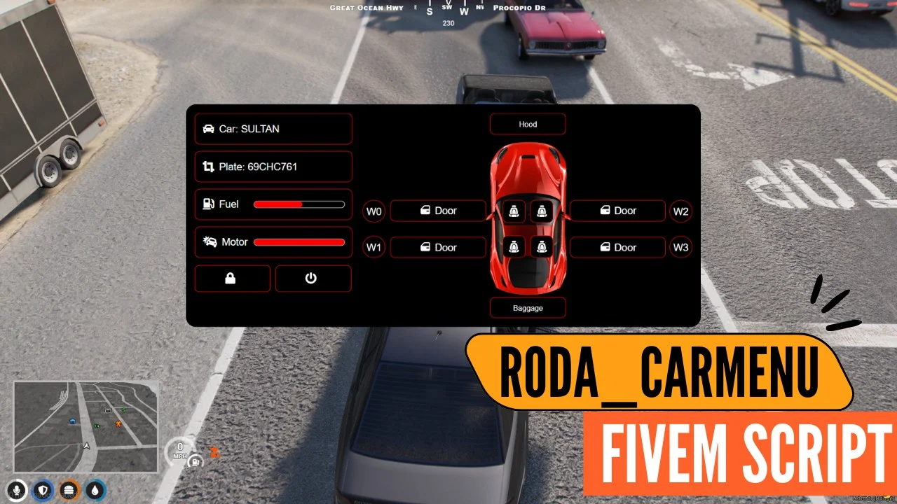 FiveM Roda CarMenu – ESX & QB-Core Vehicle Menu FiveM Roda CarMenu – ESX & QB-Core Vehicle Menu