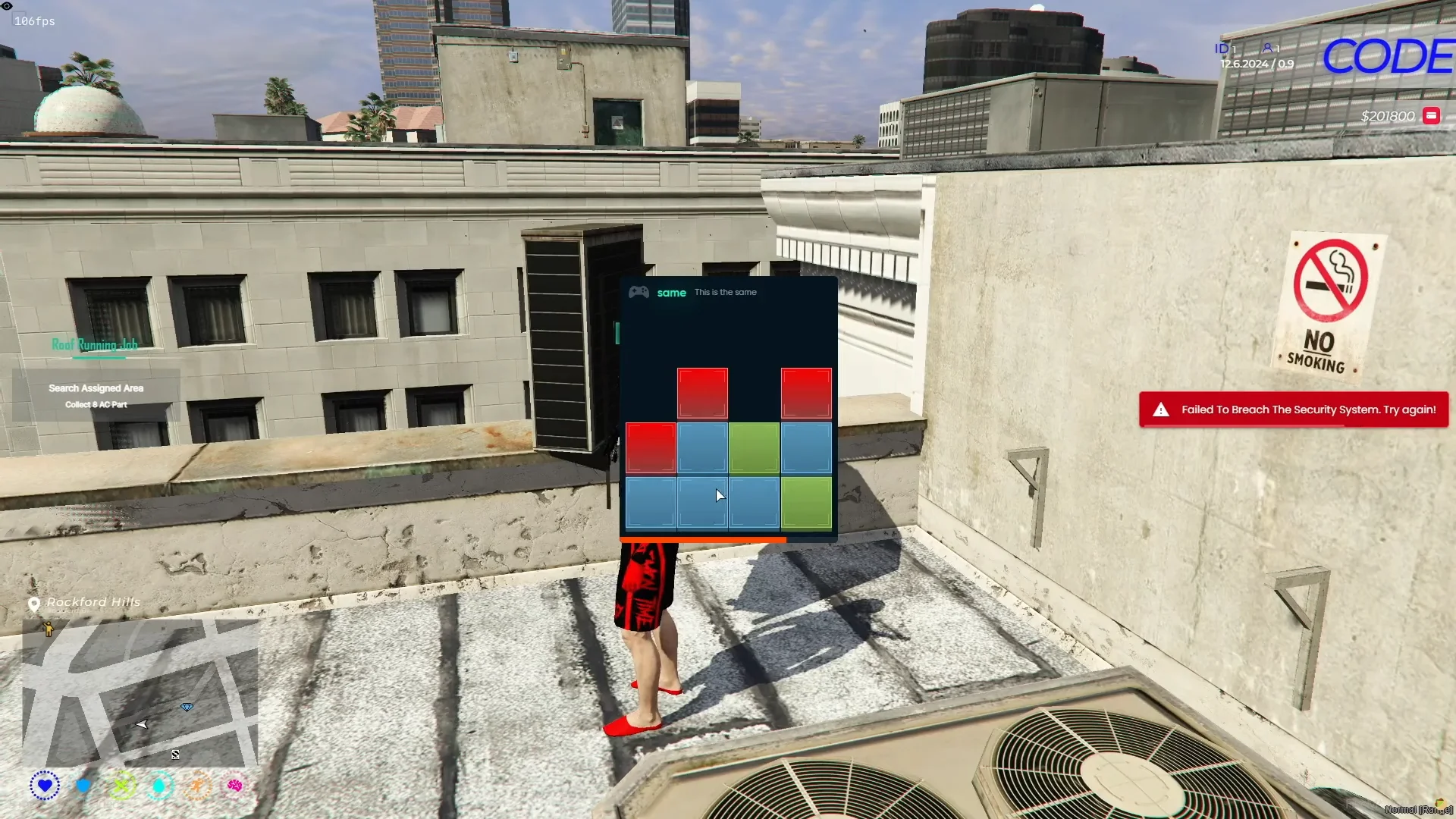 NoPixel Roof Running Robbery