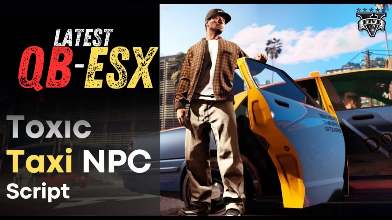 Toxic Taxi NPC Script – Free ESX & QBCore FiveM Toxic Taxi NPC Script – Free ESX & QBCore FiveM