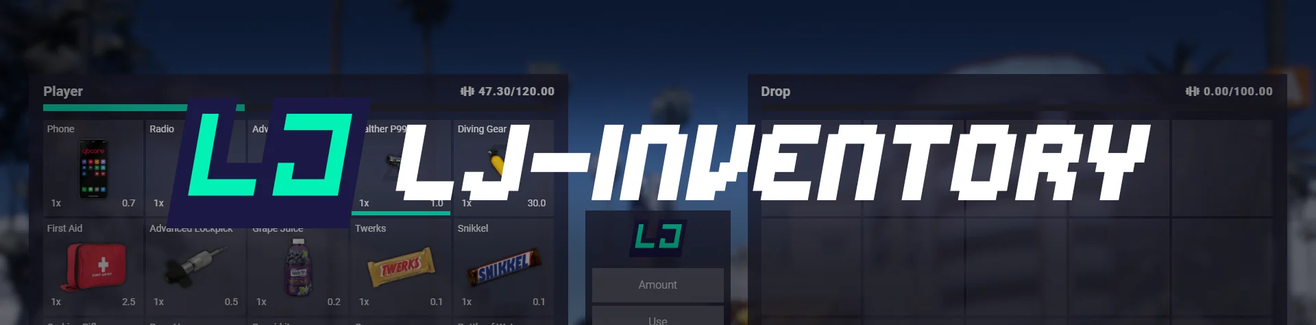 FiveM LJ-Inventory System (QB-Core) – Advanced Modern Inventory UI FiveM LJ-Inventory System (QB-Core) – Advanced Modern Inventory UI