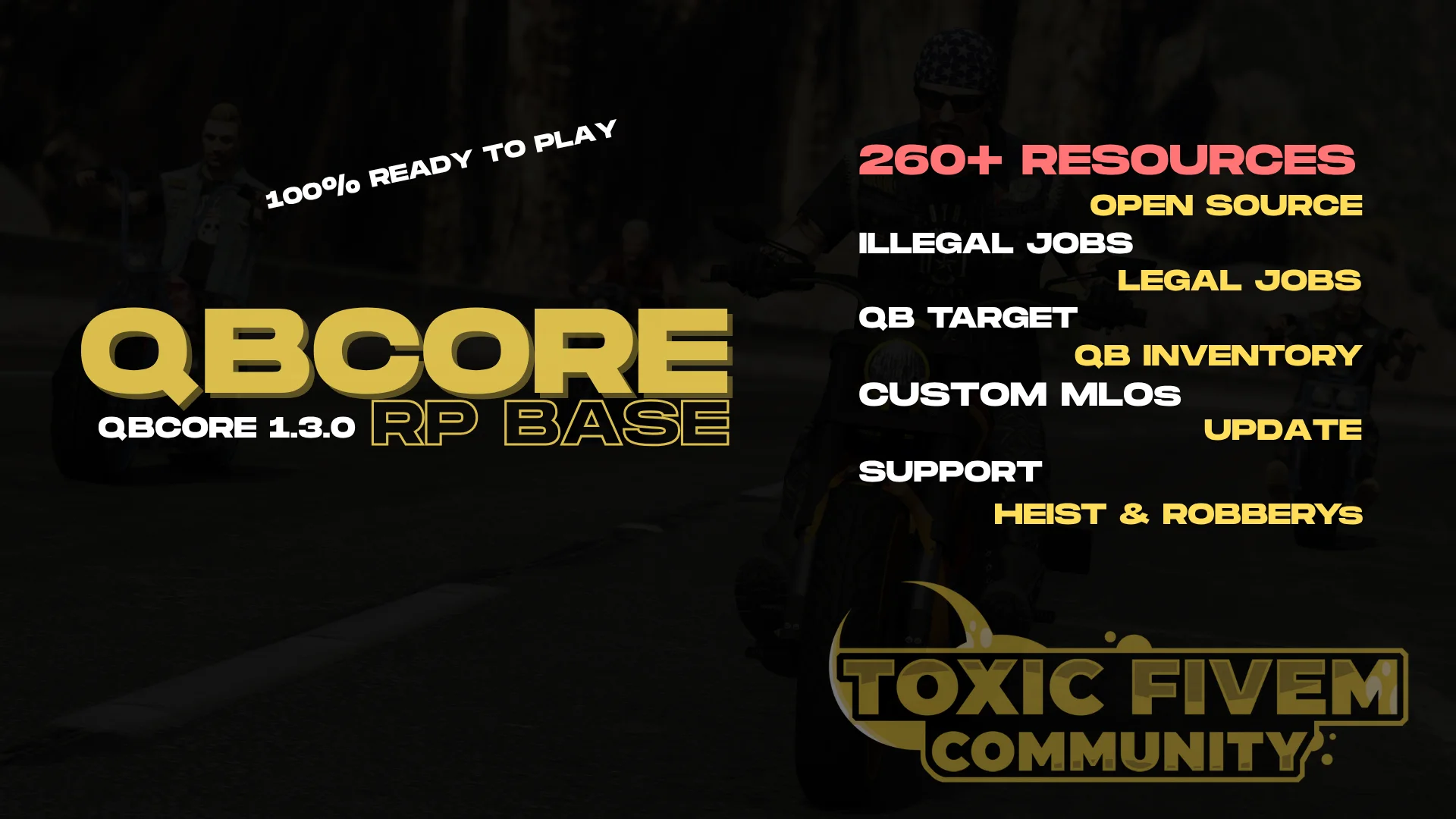 Toxic QBCore Newest V3.3 Silver Roleplay Base Toxic QBCore Newest V3.3 Silver Roleplay Base